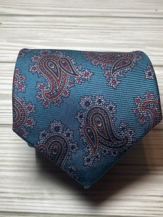 Leonardo Strelli Other - Leonardo Strelli Tie Rack 100% Silk Neck Tie Paisley Multi color Made in Italy